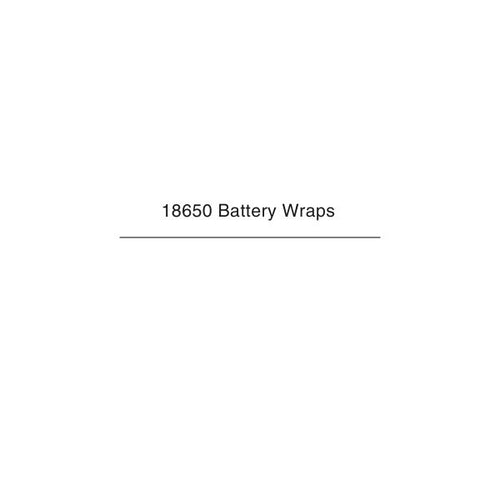 18650 Battery Wraps NZ