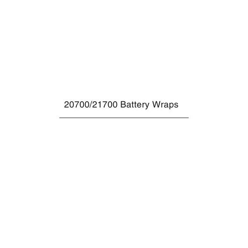 20700 21700 Battery Wraps NZ