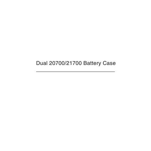 At Vape Dual 20700/21700 Battery Case