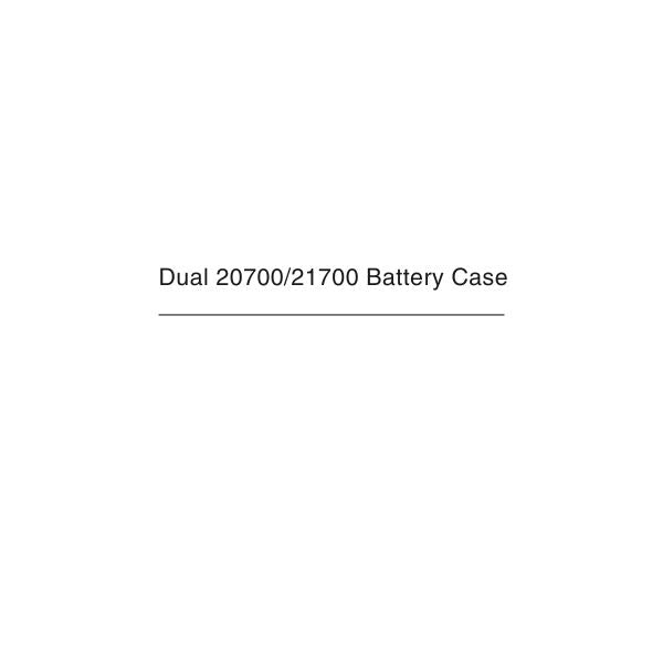 At Vape Dual 20700/21700 Battery Case