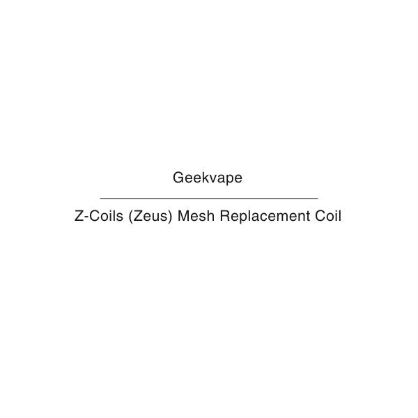 GeekVape Z-Coils (Zeus) Mesh Replacement Coil – At Vape Ltd