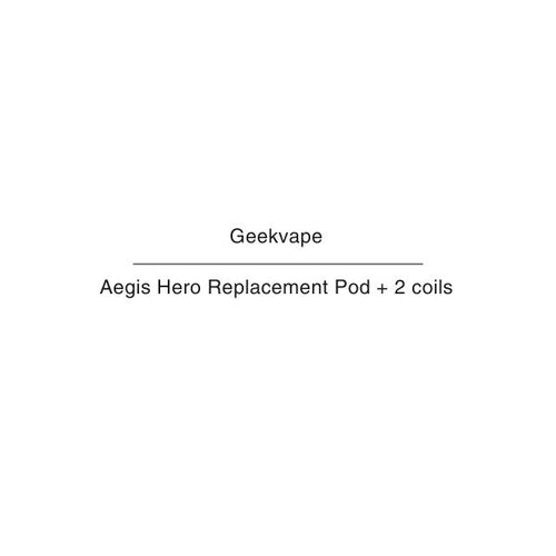 Geekvape Aegis Hero Replacement Pod 2 coils NZ
