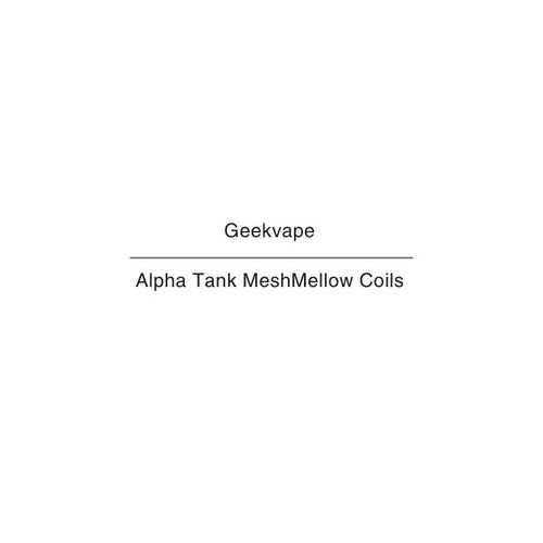 Geekvape MeshMellow Alpha Tank Coils NZ