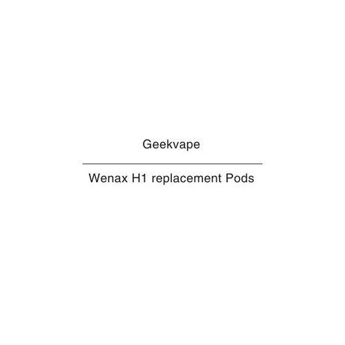 Geekvape Wenax H1 replacement Pods NZ