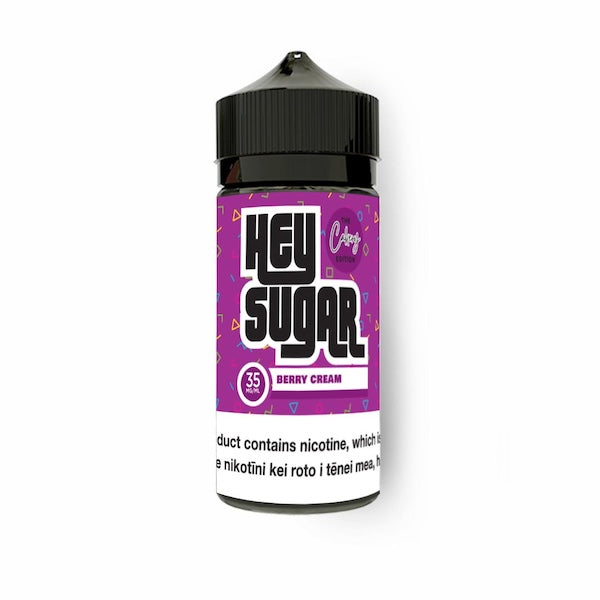 Hey Sugar Nic Salt Vape Juice 30ml Berry Cream 35mg NZ