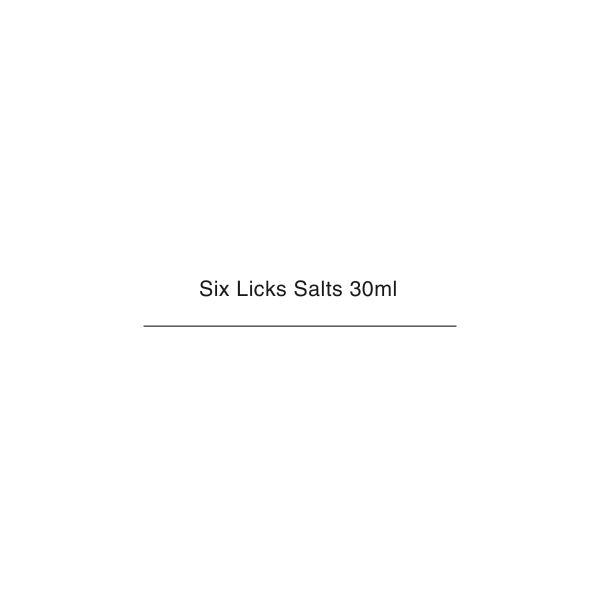 Six Licks Nic Salts 30ml