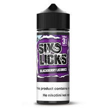 Load image into Gallery viewer, Six Licks Blackberry Licorice (Bite the Bullet) Vape Juice 100ml NZ