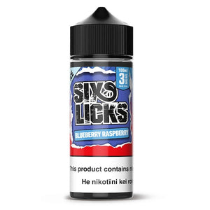 Six Licks Blueberry Raspberry (Bluemonia) Vape Juice 100ml NZ