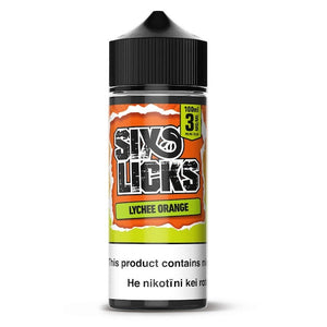 Six Licks Lychee Orange (Elderpower) Vape Juice 100ml NZ