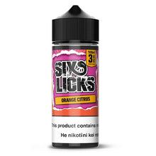 Load image into Gallery viewer, Six Licks Orange Citrus (Love Bite)  Vape Juice 100ml NZ