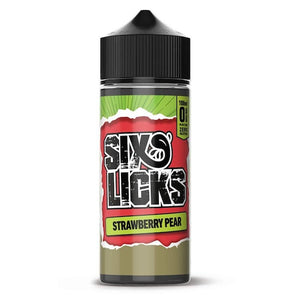 Six Licks Strawberry Pear (Truth or Pear) Vape Juice 100ml NZ