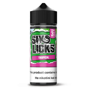 Six Licks Tropical (Melon on My Mind) Vape Juice 100ml NZ