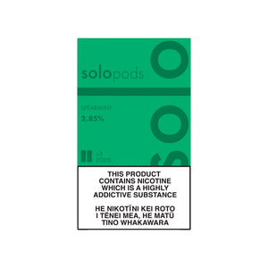 Solo Pod Vape Spearmint 2 pack Replacement Pods NZ