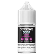 Load image into Gallery viewer, Supreme Soda Lemon Blackberry Nic Salt Vape Juice, NZ