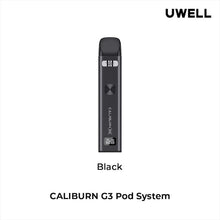 Load image into Gallery viewer, Uwell Caliburn G3 Black Pod Vape Kit, NZ