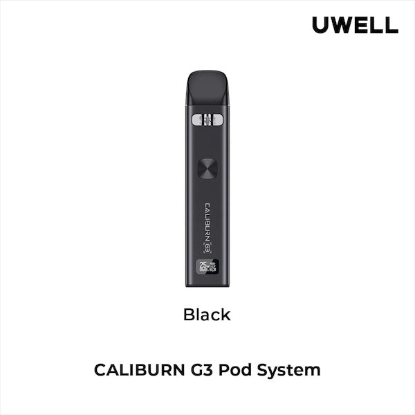 Uwell Caliburn G3 Black Pod Vape Kit, NZ