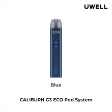 Load image into Gallery viewer, Uwell Caliburn G3 eco Blue Pod Vape Kit, NZ