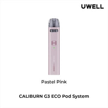 Load image into Gallery viewer, Uwell Caliburn G3 eco Pastel Pink Pod Vape Kit, NZ