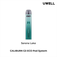 Load image into Gallery viewer, Uwell Caliburn G3 eco Serene Lake Pod Vape Kit, NZ