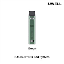 Load image into Gallery viewer, Uwell Caliburn G3 Green Pod Vape Kit, NZ