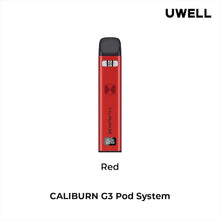 Load image into Gallery viewer, Uwell Caliburn G3 Red Pod Vape Kit, NZ