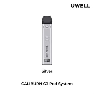 Uwell Caliburn G3 Silver Pod Vape Kit, NZ