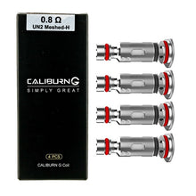 Load image into Gallery viewer, Uwell Caliburn G, Caliburn Koko Prime, Caliburn G2, Caliburn Koko GK2, Caliburn X. Pod Vape 0.8ohm Replacement Coils 4pack, NZ