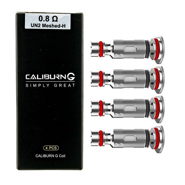 Uwell Caliburn G, Caliburn Koko Prime, Caliburn G2, Caliburn Koko GK2, Caliburn X. Pod Vape 0.8ohm Replacement Coils 4pack, NZ