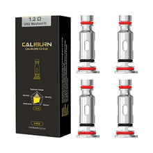 Load image into Gallery viewer, Uwell Caliburn G, Caliburn Koko Prime, Caliburn G2, Caliburn Koko GK2, Caliburn X. Pod Vape 1.2ohm Replacement Coils 4pack, NZ