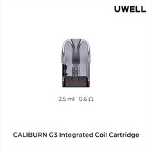 Load image into Gallery viewer, Uwell Caliburn G3, Koko GK3 Pod Vape Replacement Pod, 0.6ohm, NZ