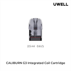 Uwell Caliburn G3, Koko GK3 Pod Vape Replacement Pod, 0.6ohm, NZ