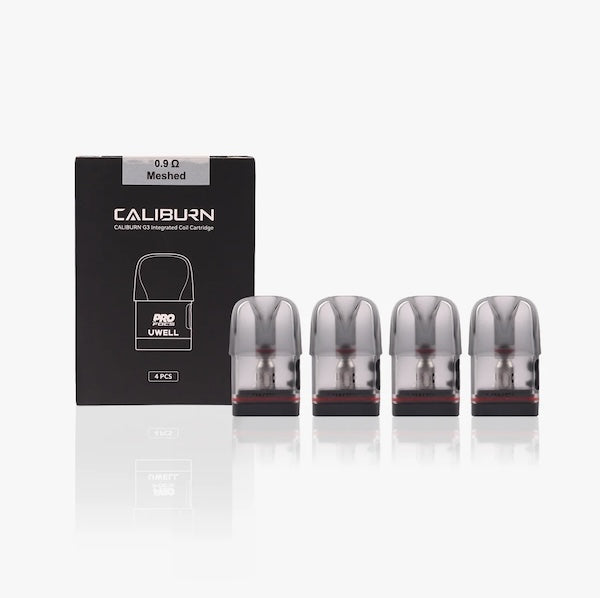 Uwell Caliburn G3, Koko GK3 Pod Vape Replacement Pods, 4 pack, 0.9ohm, NZ