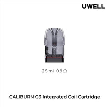 Load image into Gallery viewer, Uwell Caliburn G3, Koko GK3 Pod Vape Replacement Pods, 0.9ohm, NZ