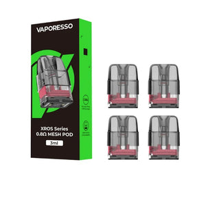 Vaporesso XROS series Pod Vape Kit 3ml, 0.7ohm (Sidefill) Replacement pods 4 pack, NZ