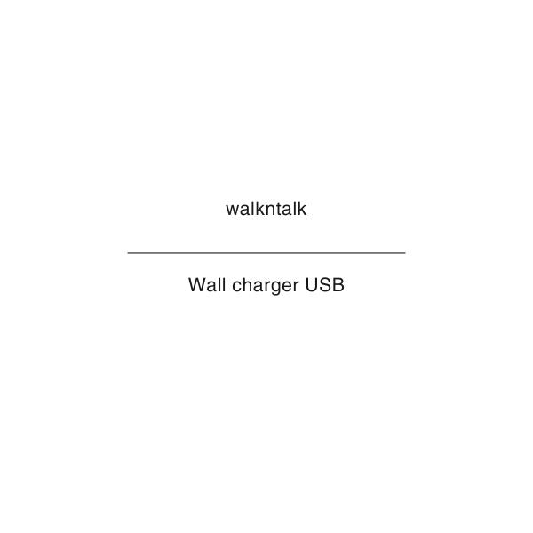 walk n talk Wall charger USB NZ